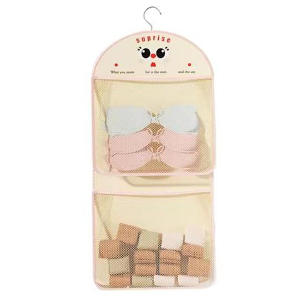 Non-woven Fabric Large Capacity Storage Mesh Bag 1/2 Layer Hanging Mesh Bag for Home