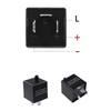 YUNPICAR General Purpose CF14 3-Pin IC Turn Signal Relay, LED Flashing Speed Adjustment, Hifra Prevention