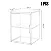 1/2/3/4PCS Acrylic Clear Display Storage Box for Fingures Foldable Display Case for Figurines Dolls Action Figure Organizer Box