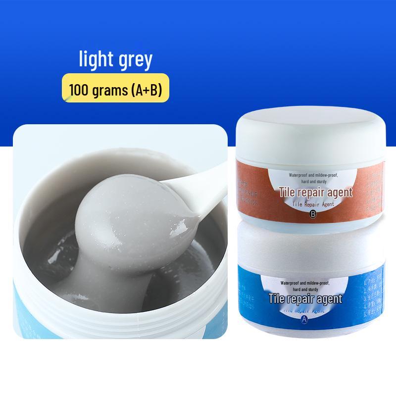 Keramikfliesen- und Fugenreparaturpaste - Starker Klebstoff für Marmor, Toilette und Bodenfliesenlöcher