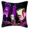Invader Zim Cartoon Pillow Covers Cartoon Sofa Decorative Home Double-Sided Printing Short Plush Cute Cushion Cover