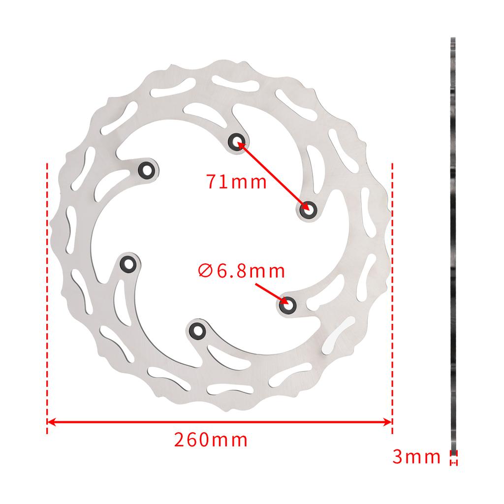 Front & Rear Brake Disc Rotor For 125 250 300 350 450 500 EXC XC SX SXF XCW