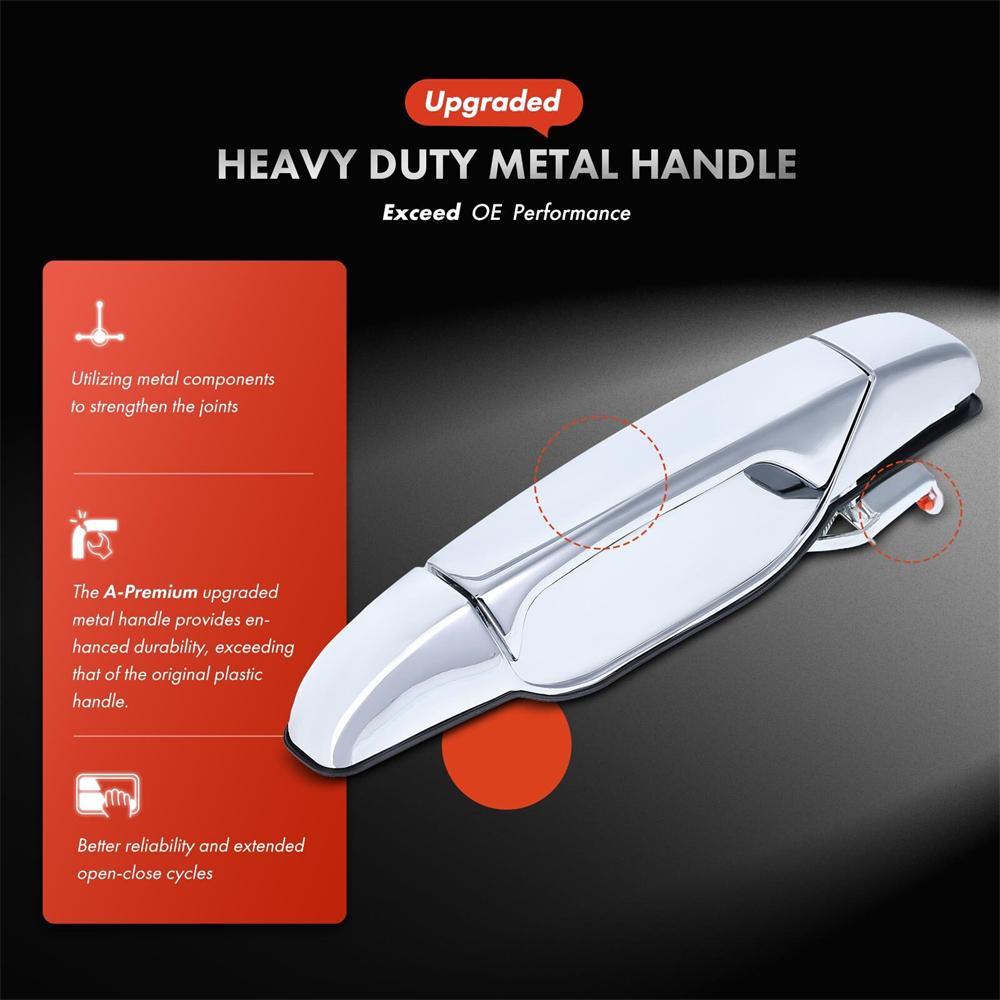 Front Right Pro Version Metal Exterior Door Handle for Silverado 1500