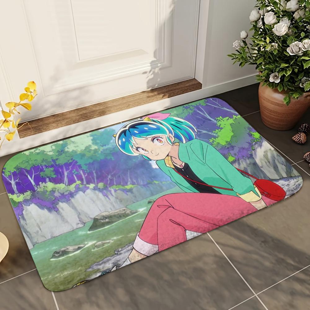 1pc U-Urusei Y-Yatsura Bathroom Absorbent Mats Anti-Slip Mats Home Decor Supplies Carpets Home Kitchen Floor Mats