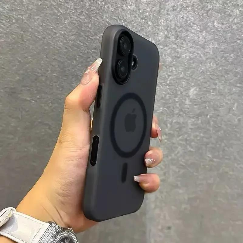 Matte Candy Magnetic Wireless Charge Transparent Case For iPhone 17 Air 16 15 14 13 12 Pro Max For Magsafe Shockproof Hard Cover