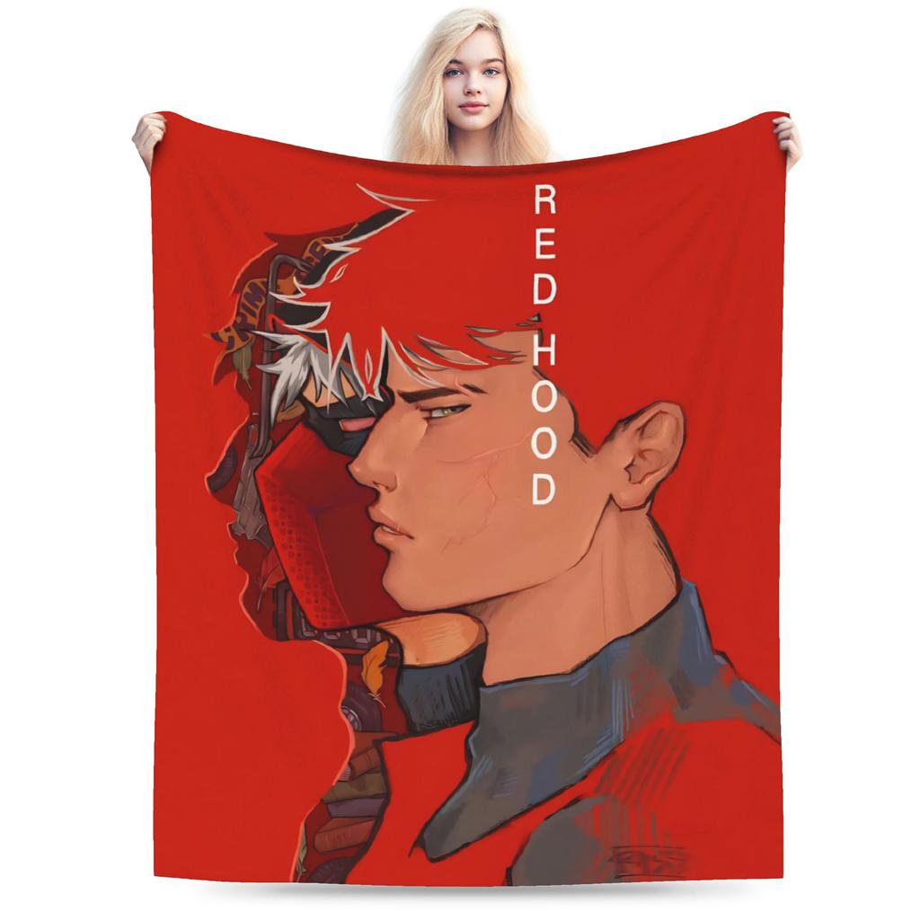 Jason Todd Coral Fleece Plush Throw Blanket Comics Superhero Blanket for Bed Office Lightweight Thin Plush Thin Quilt