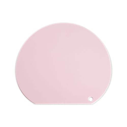 Ihara Kihan Smooth Antibacterial Cutting Board, Smoky Pink, Size: Approx. W18.8 X D22 X H0.3 Cm, NC-SP