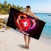 FC Twente Custom Beach Towel, Personalized Name Text Print, Football Logo Soft Quick‑Dry Towel Holiday Gift
