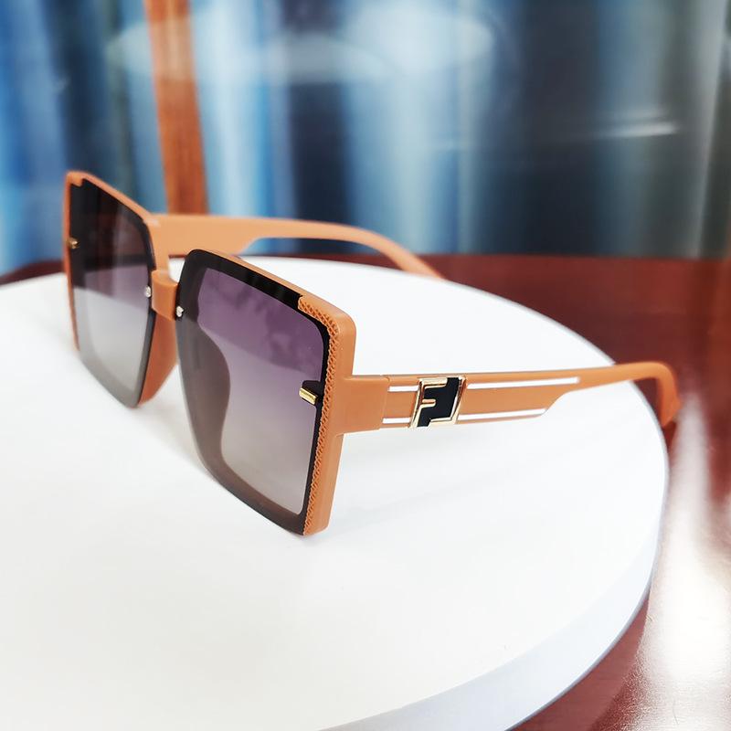 

Glasses Retro Polarized Sunglasses Women S High-End Large Square Sunglasses F Letter Factory