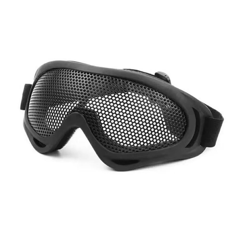 Iron Outdoor Protective Goggles Eye Protection Mesh Glasses  Outdoor Activities чёрный