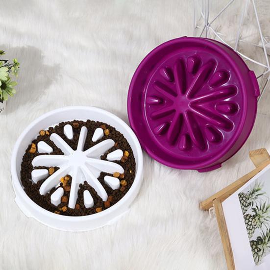 Dog Slow Feeder Bowl Large Breed Unbreakable Safe Slow Down Eating Reduce Bloating Dog Bowl Easy to Clean Maze Pet Feeder