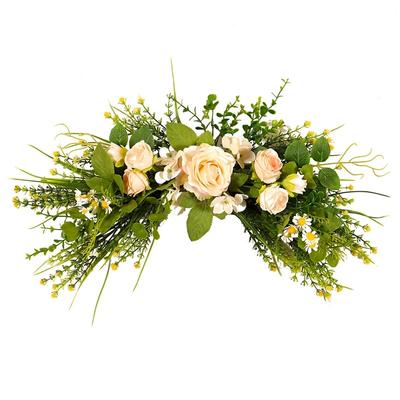 Decorative Swag Artificial Flower Swag Wedding Arch Flowers Artificial Floral Swags 45cm for Door Wedding Party Wall Home Decor