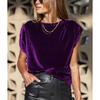 2026 New Spring/Summer Women's Fashion Casual Solid Color T-Shirt Top