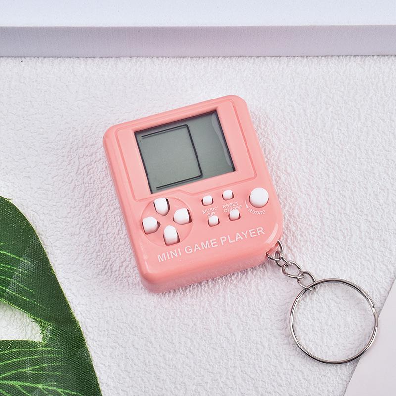 Mini Cartoon Whack-a-Mole Handheld Game Keychain - Fun Puzzle Toy for Students