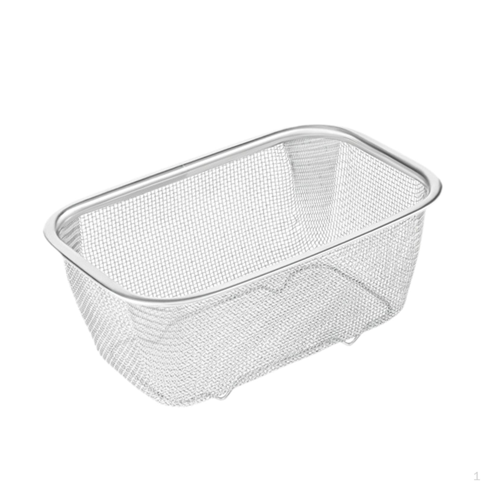 

Deep Fryer Basket with Drainer, Easy to Clean, Portable Mesh Fryer, Kitchen Colander, Drainer for 19.5x12.5x7.5cm