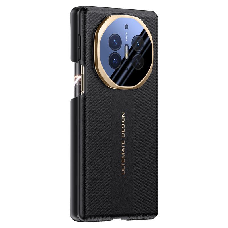 Applicable to Huawei matexts mobile phone case double central axis anti-drop XT lens holder Internet celebrity XTS business men's leather case