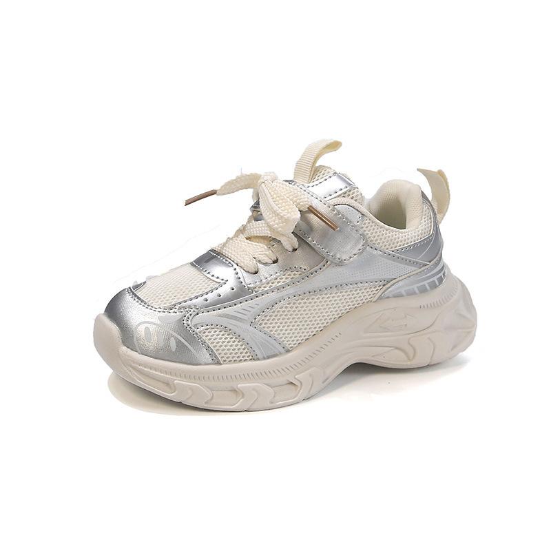 2025 New Spring Children's Sports Shoes Boys and Girls Mesh Shoes Breathable and Lightweight Running Shoes Children's Shoes