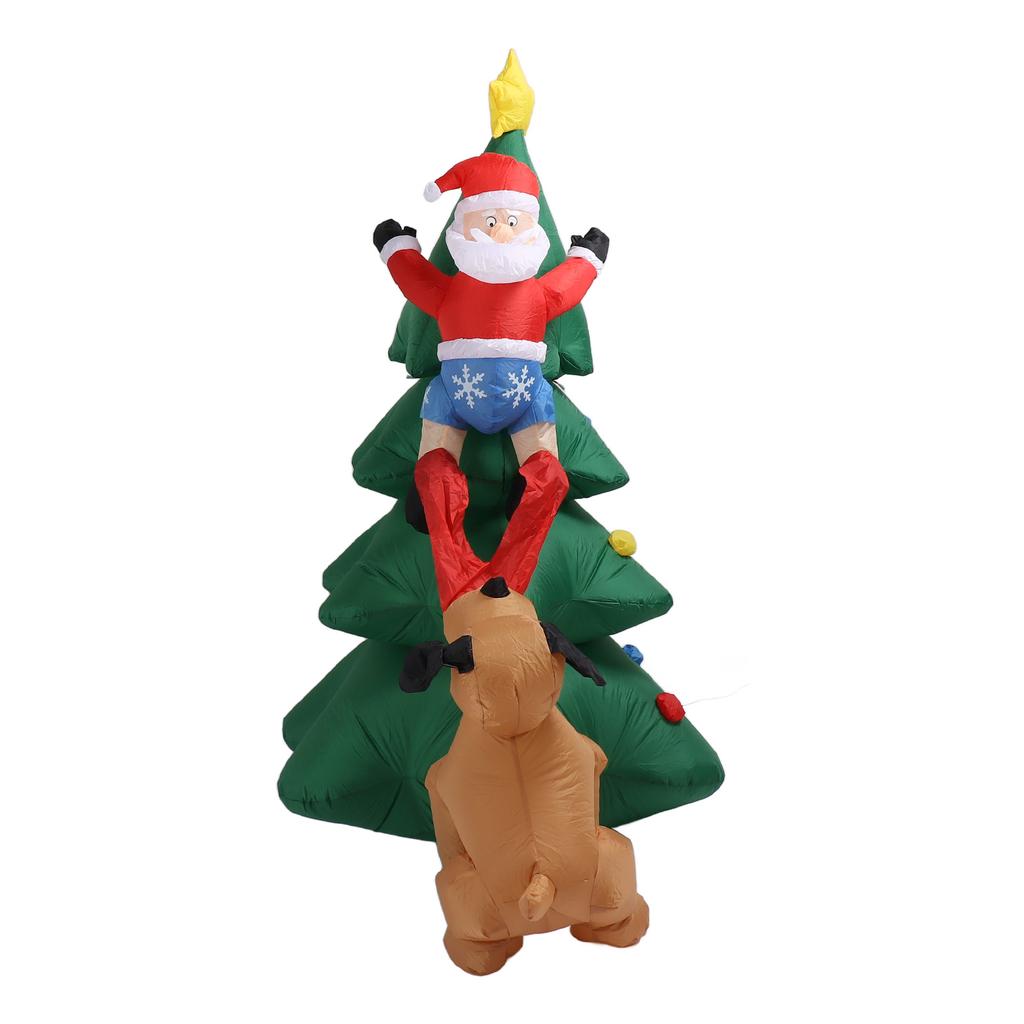 Inflatable Christmas Tree 1.8M Lighting High Speed Low Noise Fans Blow Up Christmas Tree Decoration