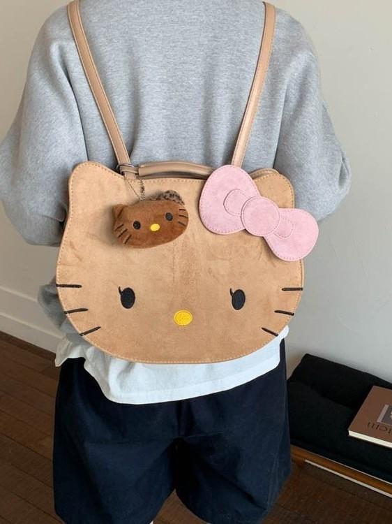 Hello Kitty Fashionable Dualuse Shoulder Bag With Multifunctional Storage