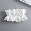 Women's Solid Colour Black White Vertical Cotton Fake Collar Ruffled Neck Collar Fashion Lace False Collar Four Seasons