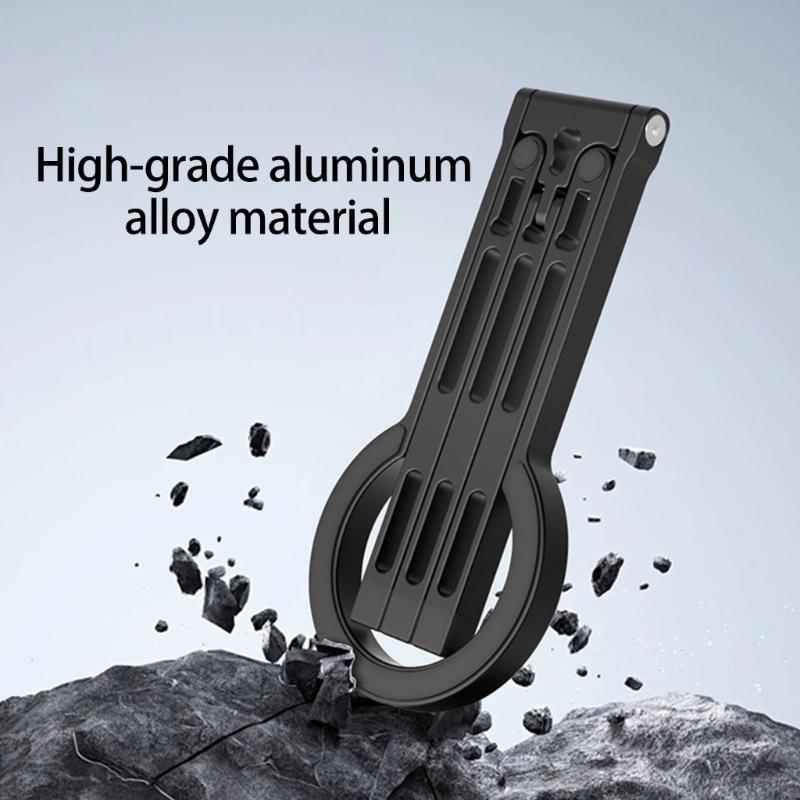 Double Side Magnetic Mobile Phone Holder Phone Tripod Stand for Phone 16 Mini Aluminium Bracket Quick Mount Pocket Stand