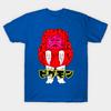 Men Black Print T-shirt Pigmon Ultraman No-Cut Transfer Paper Print Cotton Tshirt