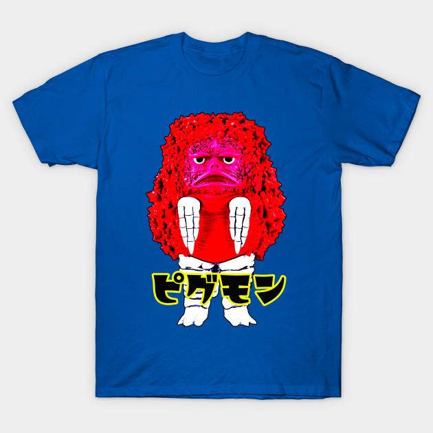 

Men Black Print T-shirt Pigmon Ultraman No-Cut Transfer Paper Print Cotton Tshirt S королевский синий