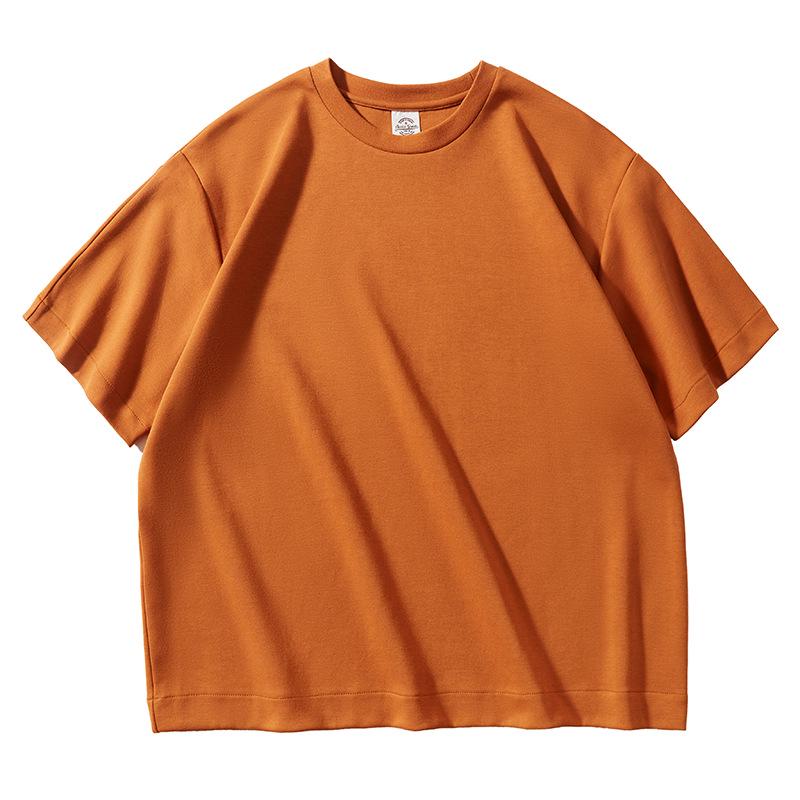 AG 300g Oversized Casual Drop Shoulder Heavyweight Custom Logo Short Sleeve Crew Neck Solid T-shirt
