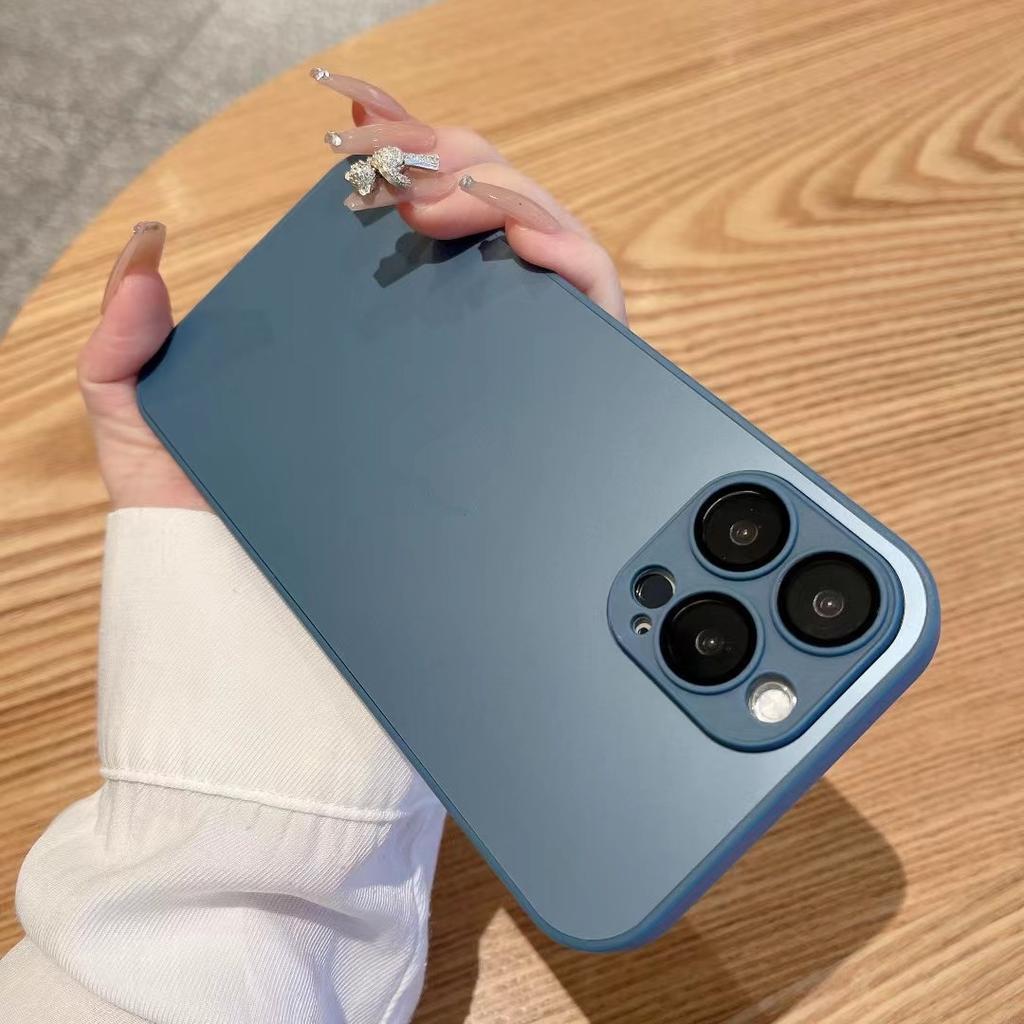 Applicable to iPhone15Pro Max original matte mobile phone case Apple 13 with lens film 16 couple anti-drop cover