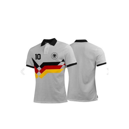 

Almanya 1990 Retro Polo Tişört T-shirt s