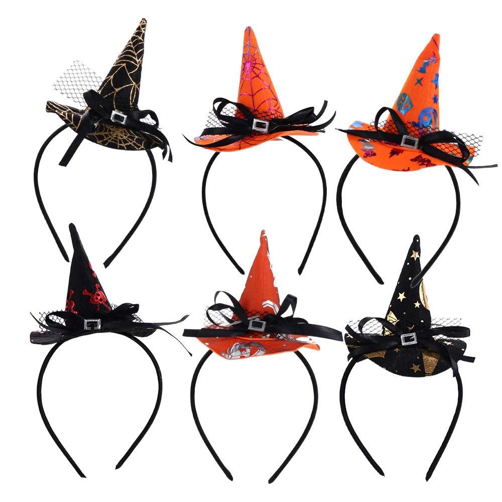 Props Ghost Pumpkin Bow Halloween Headwear Children Headband Hair Accessories Halloween Hair Hoop