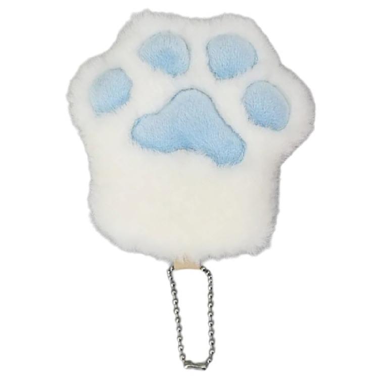 Handmade Plush Cats Paw Keychain Cats Paw Key Rings Backpack Car Charm Pendant