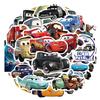 10/30/50pcs  Anime Cars Lightning McQueen Stickers Cute Cartoon Waterproof Sticker Suitcase Luggage Helmet Graffiti Decals