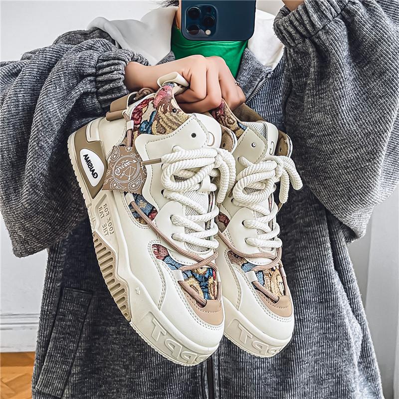 Fashion New Autumn Men's Shoes Men High Top Platform Sneakers for Men Trend Design Skateboard Shoes Sneaker Zapatillas Designer