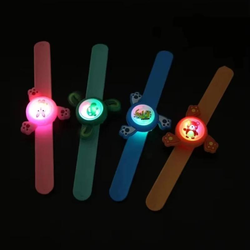 Rotatable Mosquito Repellent Bracelet, Kids Slap Wristband Silicone Bangle, Glowing Plant Essential Oil Anti-Bite Wristband