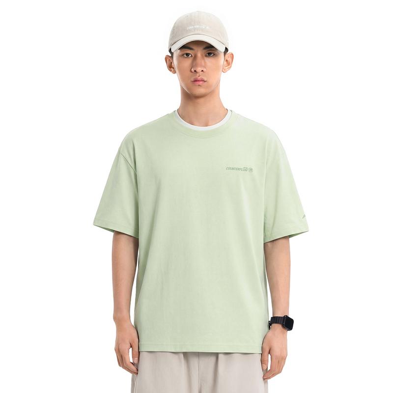 Li-Ning Outdoor Quick-Dry Sun Protection Loose Short Sleeve T-Shirt Unisex Tops White Green ATSW407-3