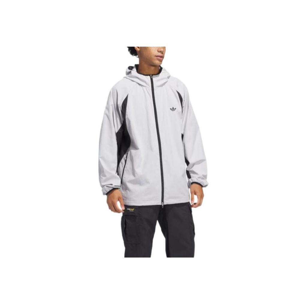 adidas Skateboarding Premiere Cordura Casual Sports Comfortable Breathable Lightweight Jacket Unisex Jacket Gray JN3969