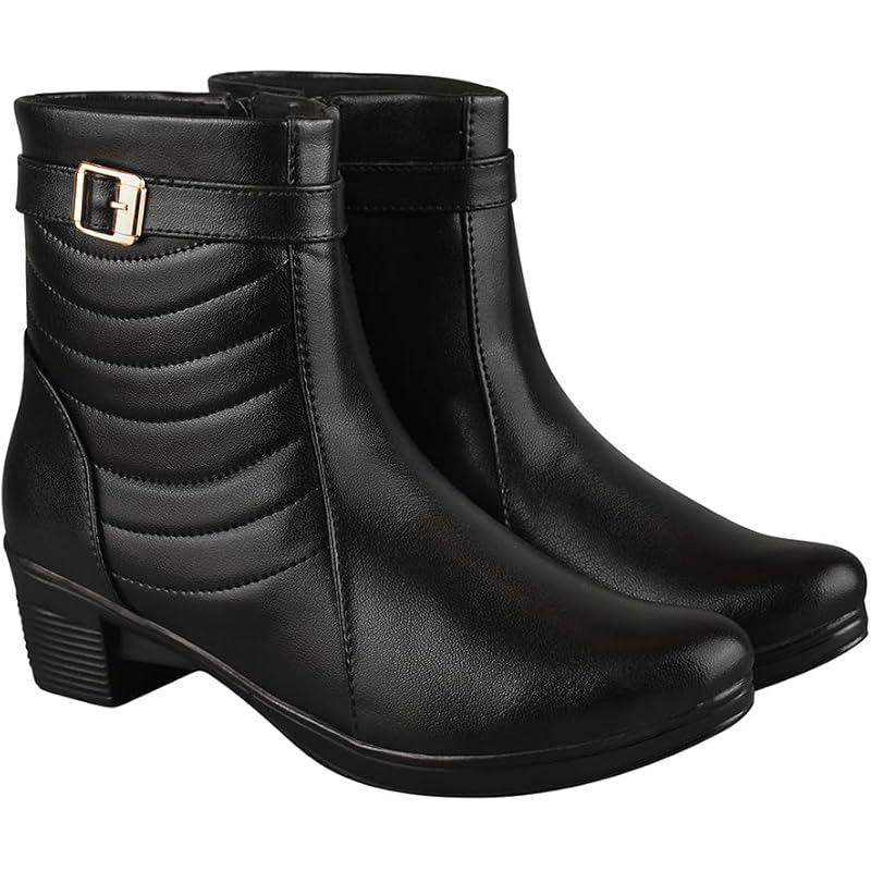 Shoetopia Girls Bt-7090 Black Ankle Boot - 8 Uk (Girls-Bt-7090-Black)