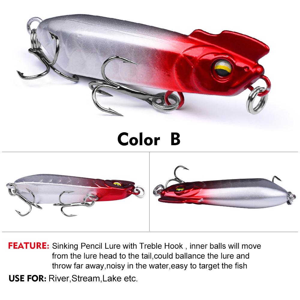 Weitwurf Sinkender Wasserweg Unterköder Zittert Sinkende Simulation Straßenunterköder Falscher Köder, Barsch mit aufgestülptem Maul, Kill Chicken Crown Köder