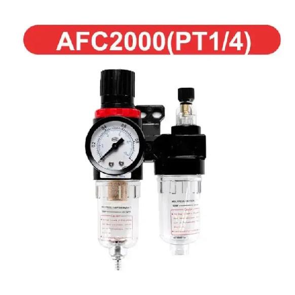 AFC-2000 Oil Water Separator Regulator Trap Filter Airbrush Air Compressor Pressure Reducing 1/4 1pc