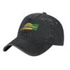 Vintage Ayrton Senna Brazil Helmet Baseball Caps Men Women Distressed Denim Sun Cap  Outdoor All Seasons Travel Soft Caps Hat
