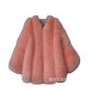 New imitation fox hair splicing coat women's autumn and winter casual warm imitation coat