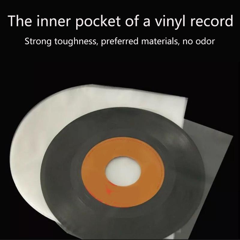 Buste in Vinile Antistatiche in Plastica Polietilene per Dischi LP 17,7x19,6 Pollici Coperture Protettive Mantenendo