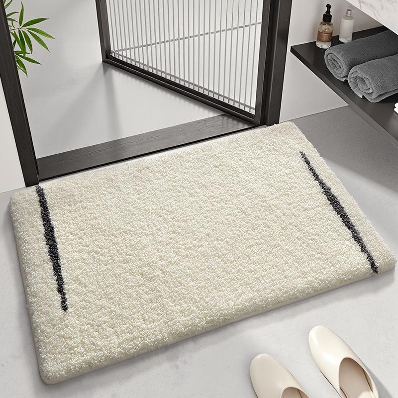 Super Absorberend Badmat Antislip Badkamertapijt Sneldrogend Microvezel Vloerkleed voor Douche - Modern Minimalistisch Verdikt Tapijt 40x60cm