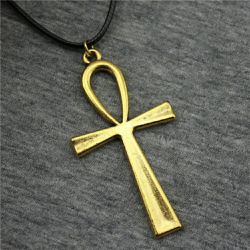 Ankh Necklace Egyptian Symbol Pendant Spiritual Jewelry for Men Women