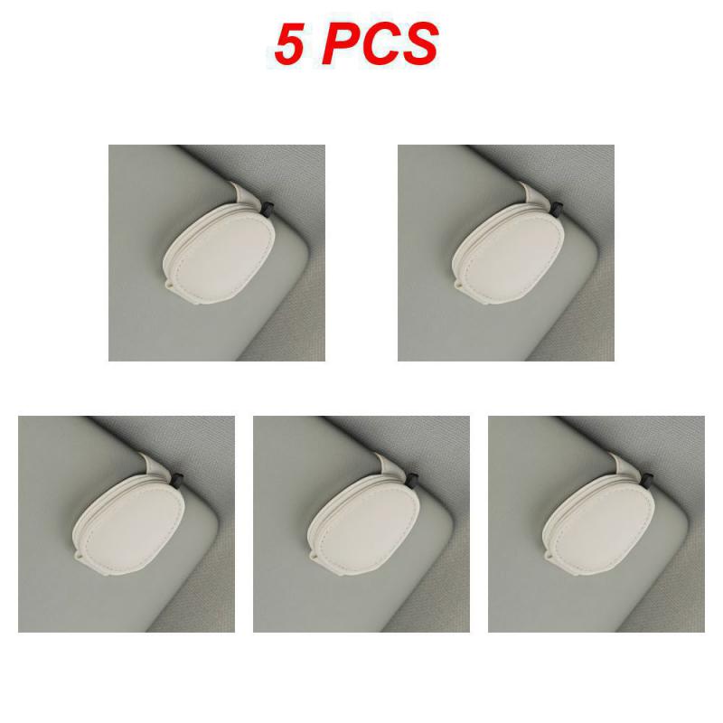 1/3/5 STÜCKE Sonnenbrillenclip Kreativer Tragbarer Magnetverschluss PU Leder Auto Innenzubehör Sonnenbrillenhalter