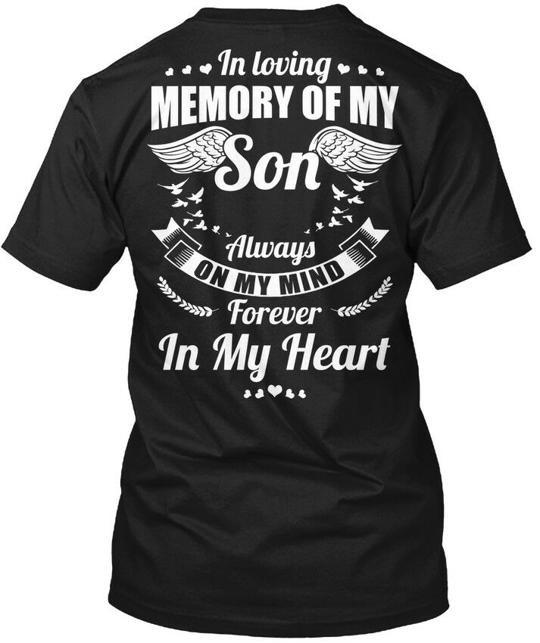 Memory Of My Son T S In Loving Always On Mind T-Shirt S-5XL XXXL