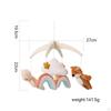 Crib Mobile with Wooden Delicate Arch Infant Stuffed Ornaments for Newborns Elephant