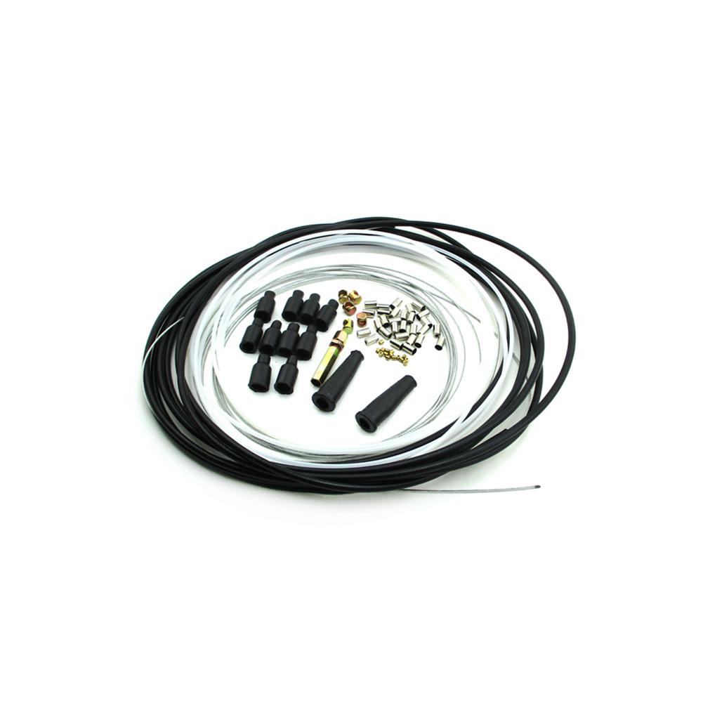 QUAD TEFLON COATED HIGH QUALITY FRONT MTB BRAKE CABLE BARREL NIPPLE BLACK