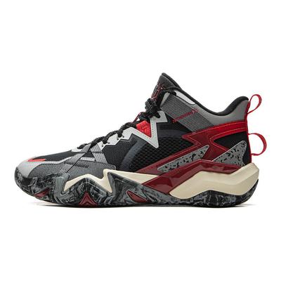 Li Ning Gyerek Kosárlabda Divat Trend Sportos Alkalmi Csúszásmentes Kopásálló Visszapattanó Támogatás Kosárlabda Cipő Gyerek Sneakerek YKBV012-5